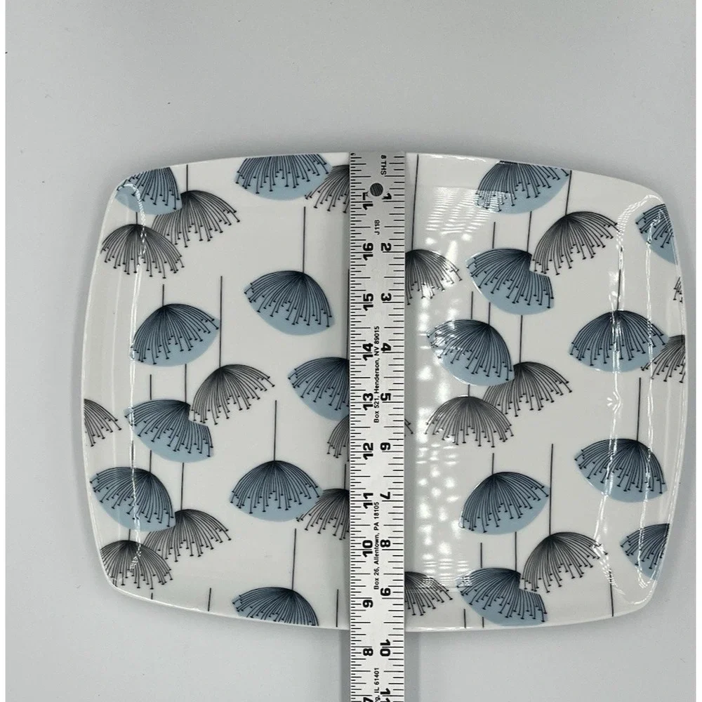Sanderson Portmeirion Dandelion Clocks Sandwich Tray Platter Retro MCM 12